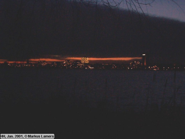 Auenalster in der Abenddmmerung